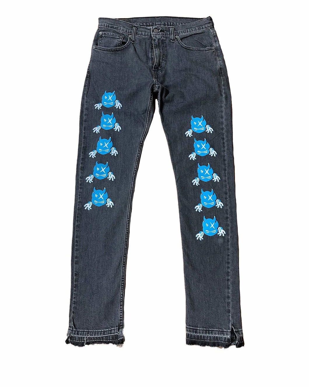 STONE GREY OCEAN DEMON DENIM