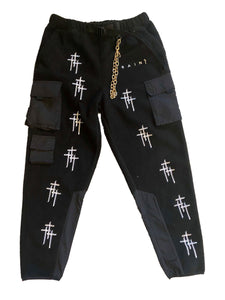 1/1 Black Fleece Multi-Pocket SweatPants