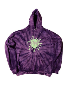 Oversized Purple Tie-Dye SPLAT! Hoodie