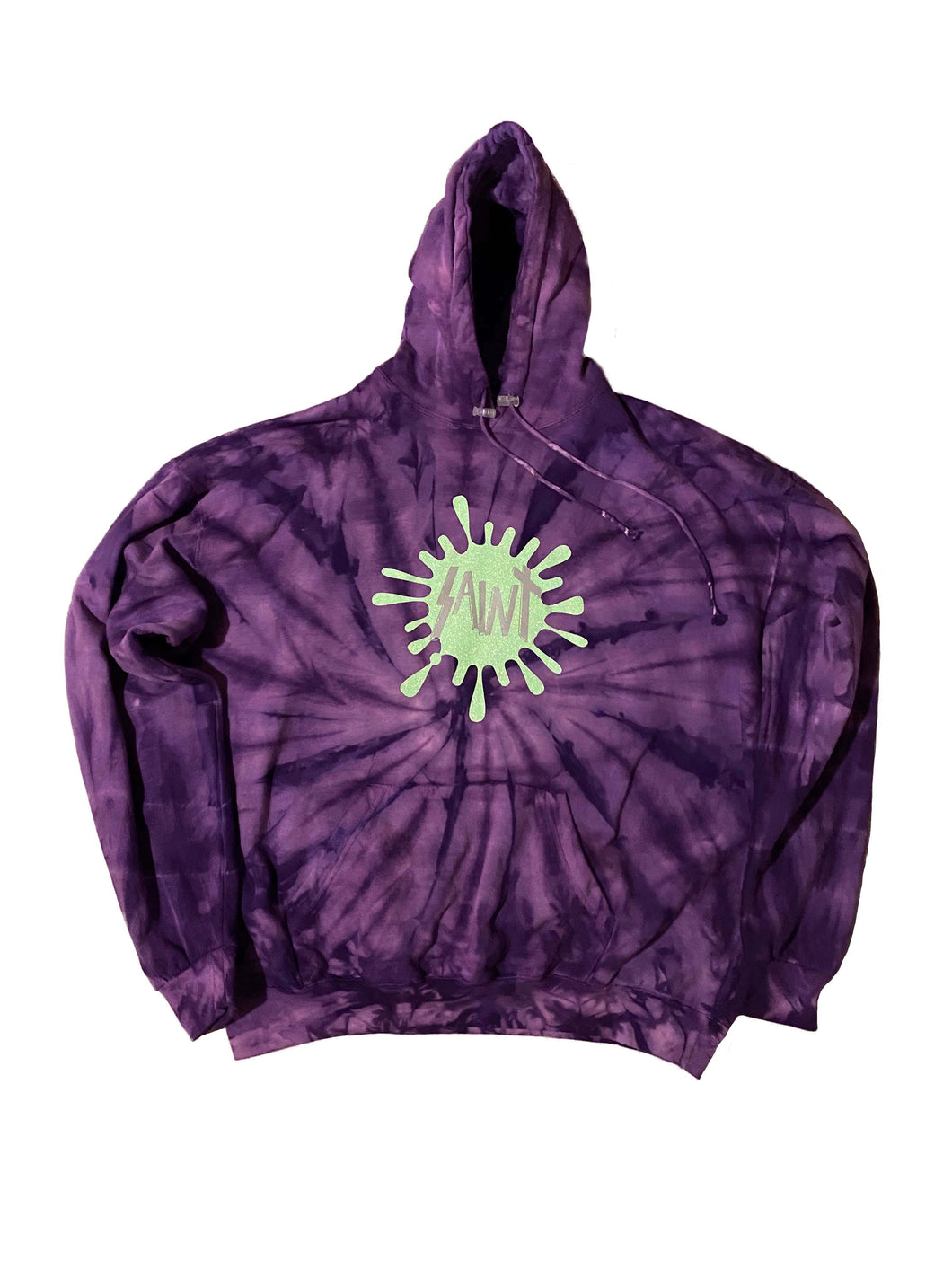 Oversized Purple Tie-Dye SPLAT! Hoodie