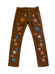 Mocha Brown Nautical Denim