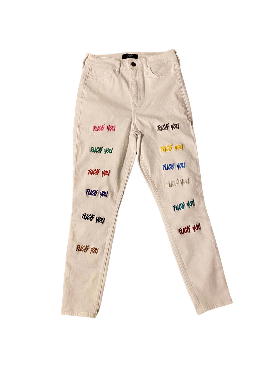 W F You White Denim