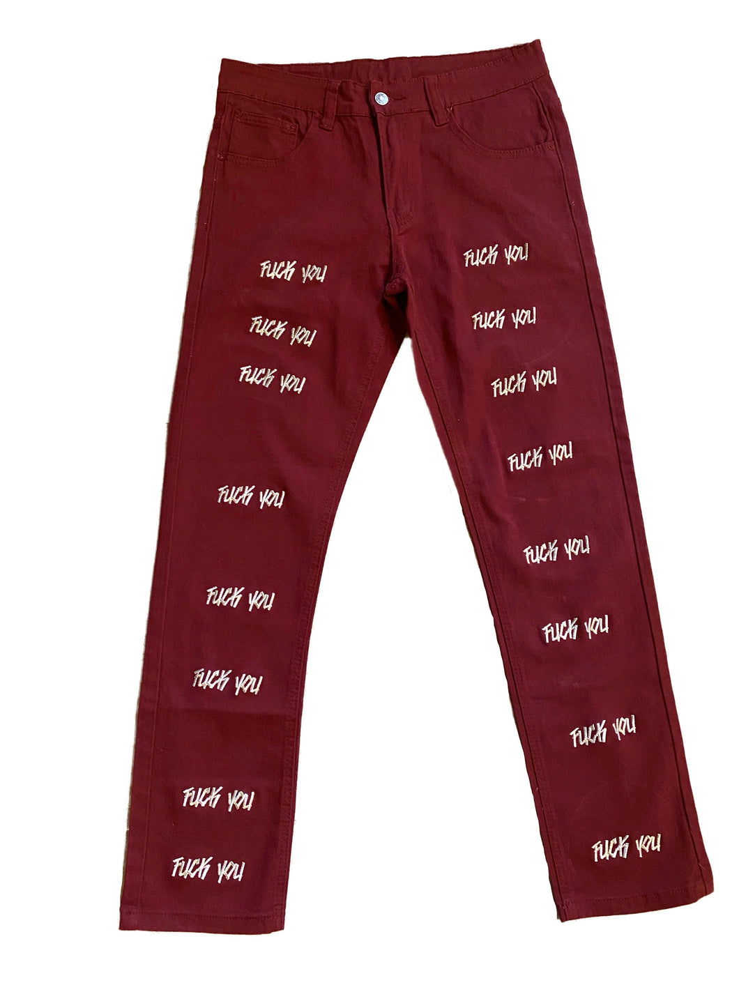 1/1 F You Burgundy Denim
