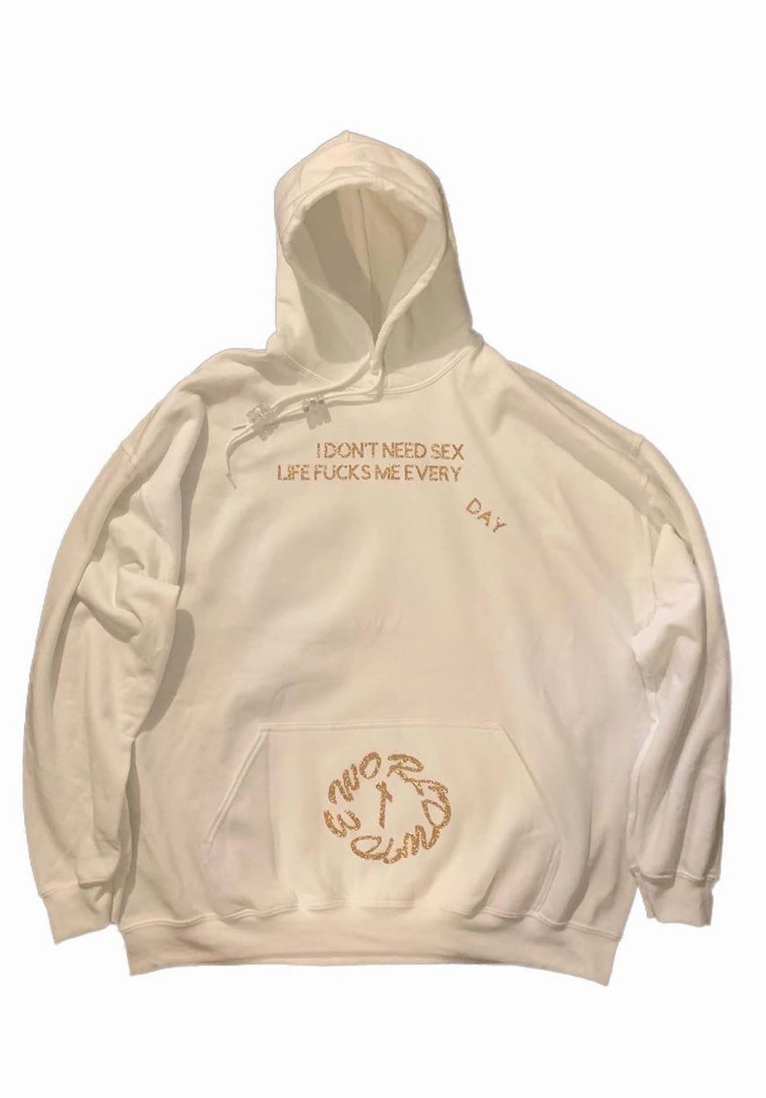 White Everyday Life Hoodie