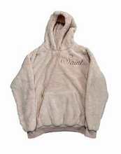 Load image into Gallery viewer, Baby Pink Sherpa Script Hoodie

