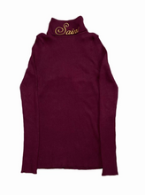 Load image into Gallery viewer, Womens Burgundy Embroider Neck Sweater

